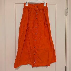 Button-Down Women's Midi Skirt